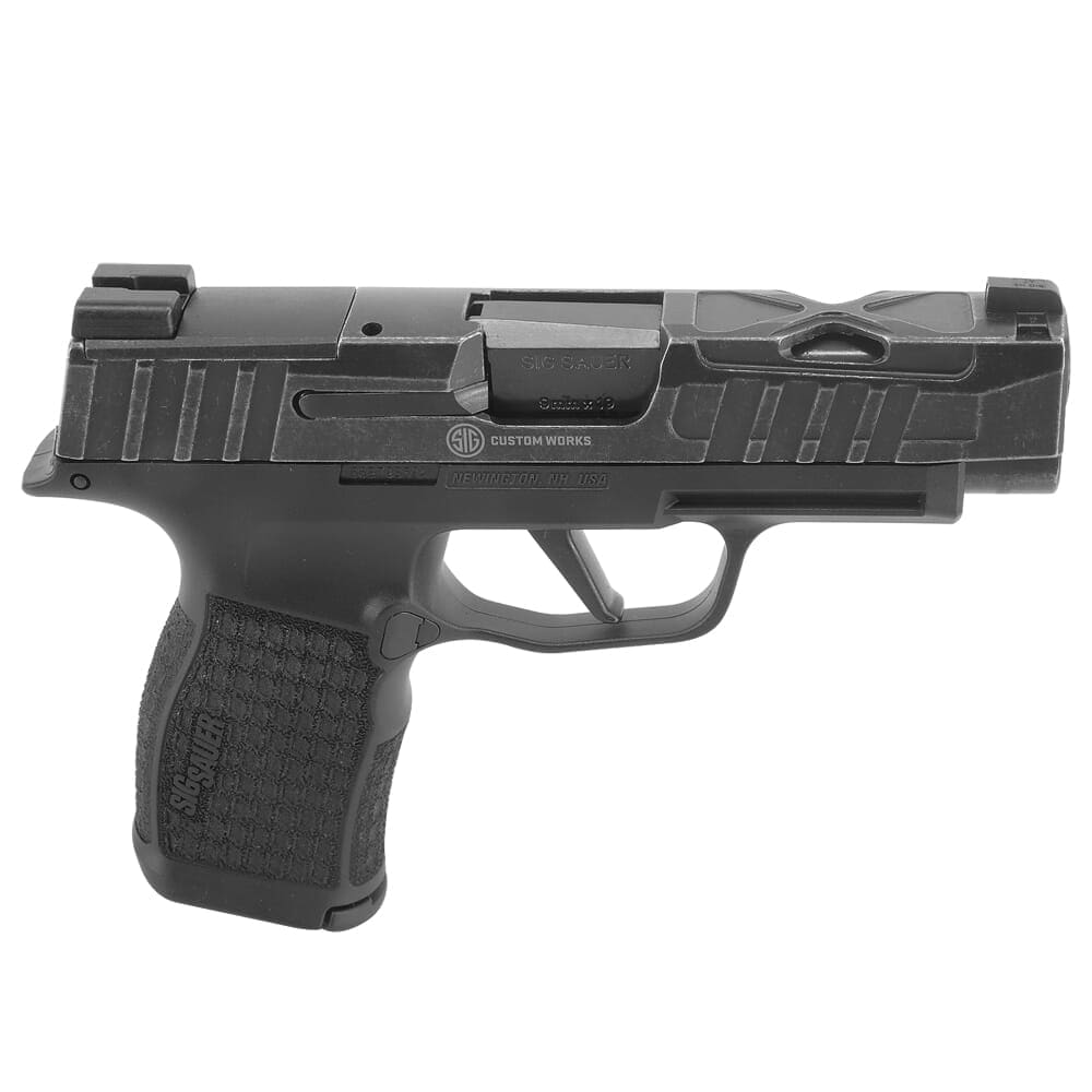 Sig Sauer P365 XL Spectre 9mm 3.7" Bbl, Striker Fired Trigger, XRay3 Sights, LXG Grip, Blk, Optics Ready Handgun w/(2)12rd Mags P365V001