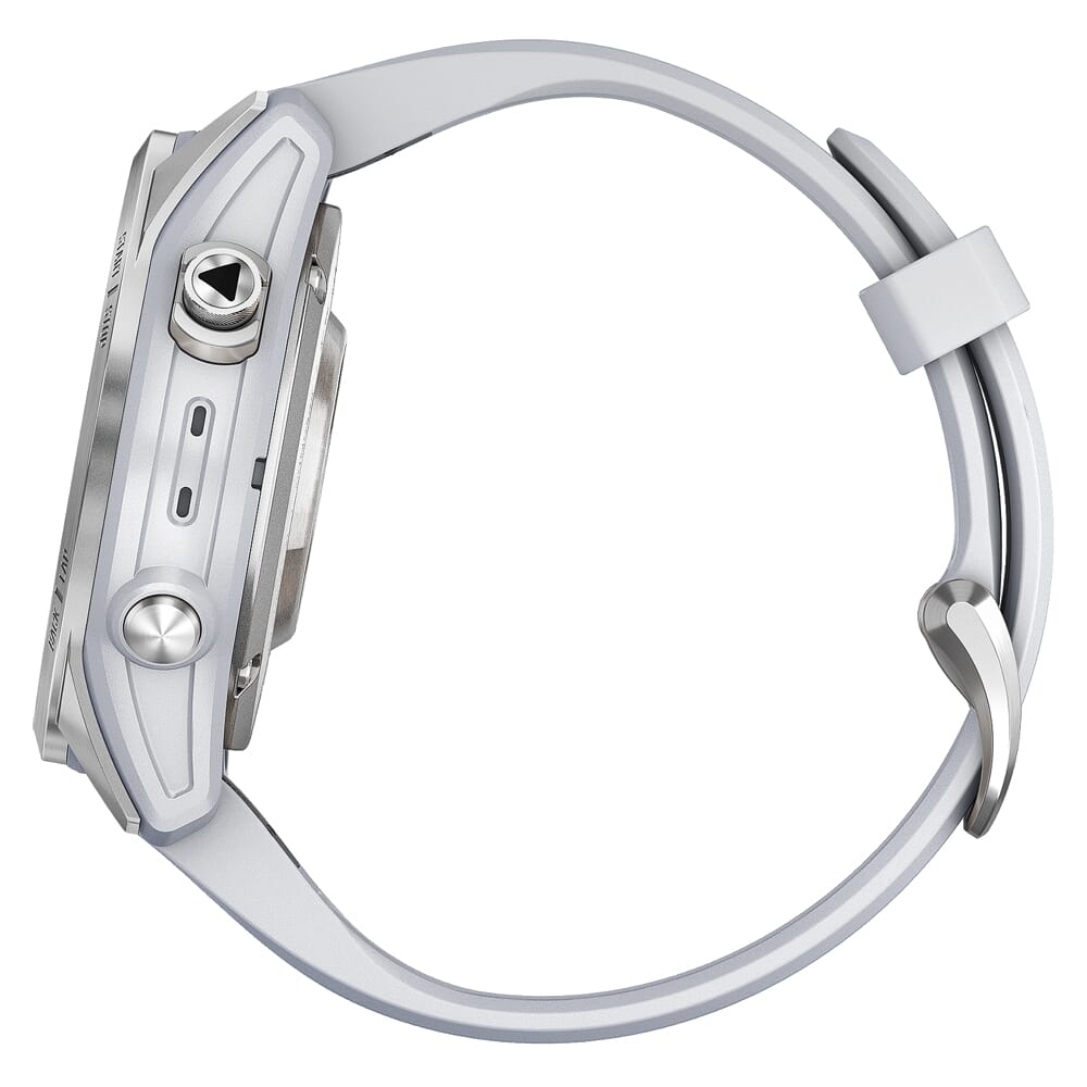 Garmin epix Pro Standard 42mm Silver Smartwatch w/Whitestone Band 010-02802-00