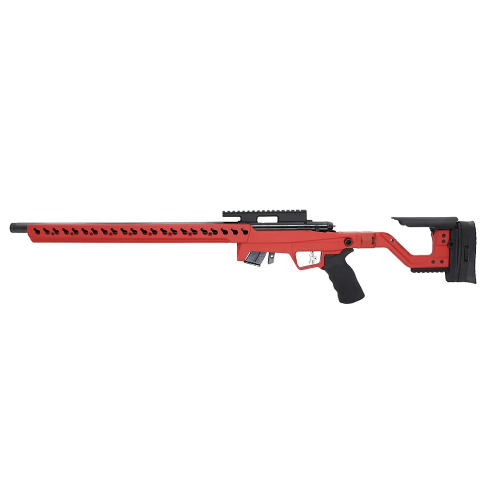 Anschutz 54.18 HB .22 LR 20" Bbl Fire Red Rifle w/5020 2-Stage Trigger AI AT-X Chassis & 30MOA Rail 0A016104AIFR