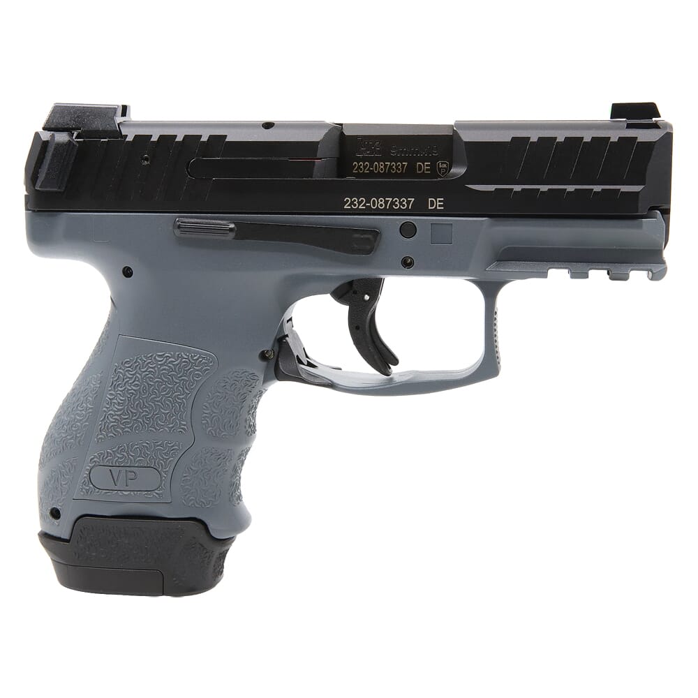 HK VP9SK 9mm 3.39" Bbl Grey Subcompact Pistol w/(1) 15rd & (1) 12rd Mags 81000812