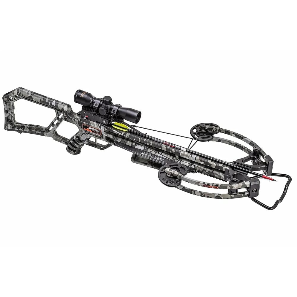 Wicked Ridge M-370 Peak Camo PRE-SIGHTED Crossbow w/Rope-Sled and Multi-Line Scope WR20003-9534