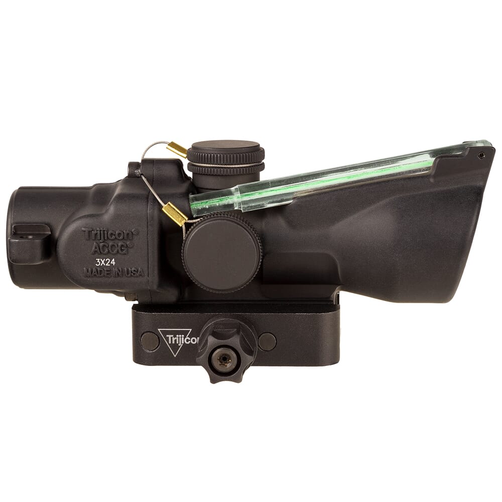 Trijicon ACOG 3x24 Low Height Dual Illum Green Crosshair 7.62x39/123gr. Ballistic Compact Riflescope w/Q-LOC Mount TA50-C-400359