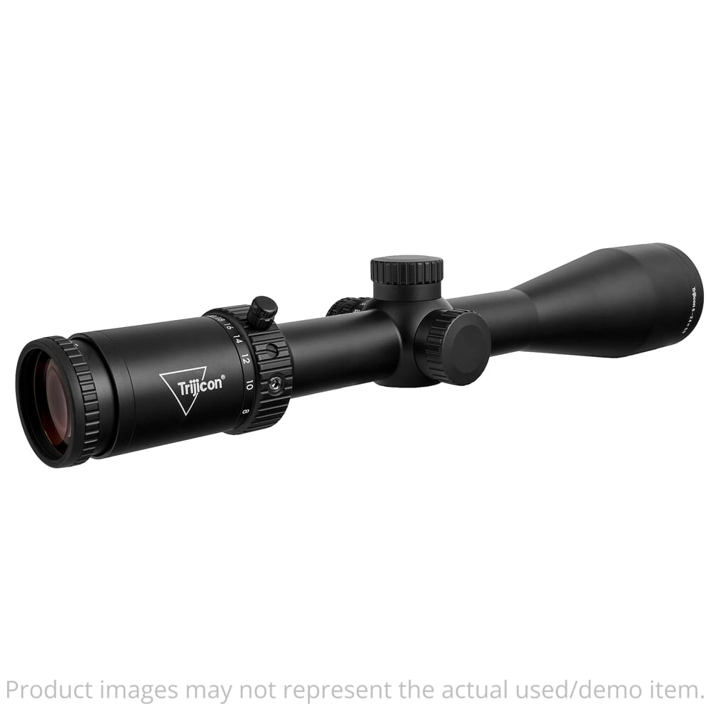 Trijicon USED Tenmile HX 6-24x50 SFP Riflescope w/ Green LED Dot, MOA Ranging, 30mm Tube, Satin Black, Low Capped Adjusters 3000004 V.Good Cond, Obj. Bell Has Small Dent & Cannot Use Sunshade UA4833