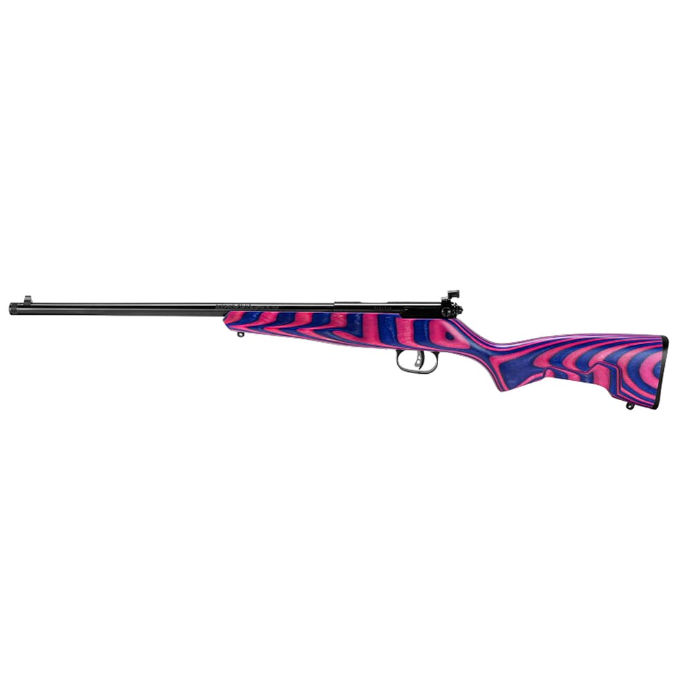 Savage Arms Rascal Minimalist .22 LR 16.13" 1:16" 1/2x28 Bbl Purple/Pink Hybrid BA Single-Shot Rifle w/Boyds Minimalist Laminate Stock 13797