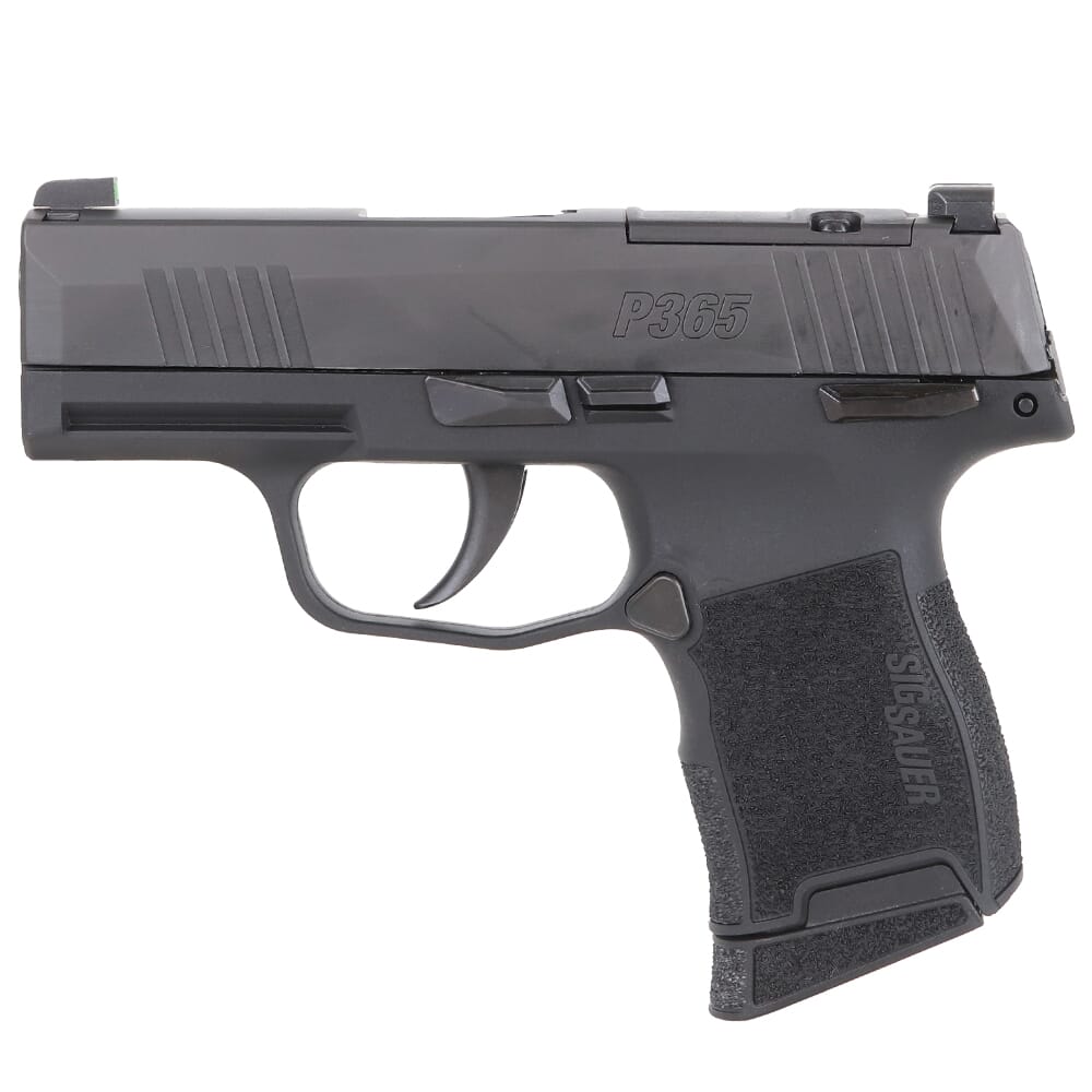 Sig Sauer P365 9mm 3.1" Bbl Optics Ready Black MA Compliant Pistol w/(2) 10rd Steel Mags, XRAY3 & Manual Safety 365-9-BXR3P-MS-MA