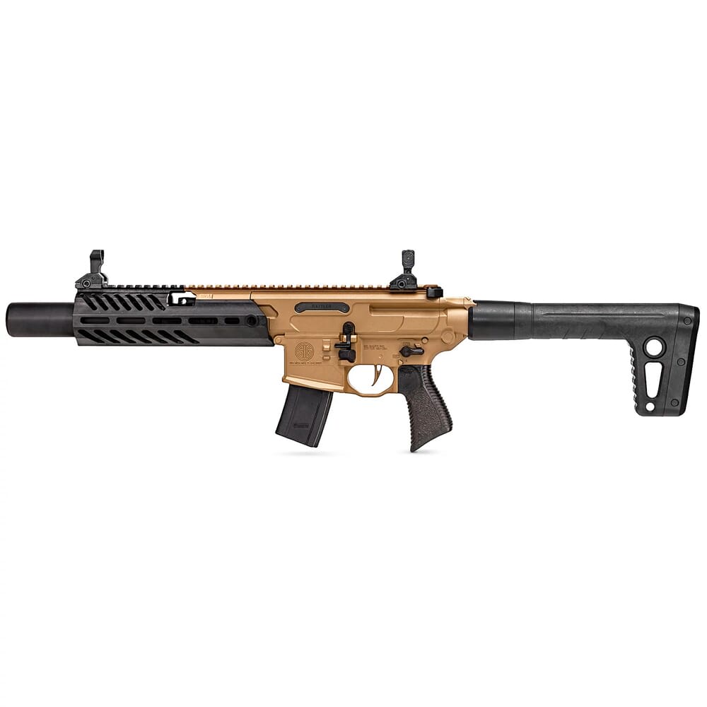 Sig Sauer MCX RATTLER CANEBRAKE Air .177 Cal 90gr CO2 Two-Tone Black/FDE Air Rifle w/(1) 30rd Pellet Mag & M-LOK Handguard AIR-MCX-CANEBRAKE