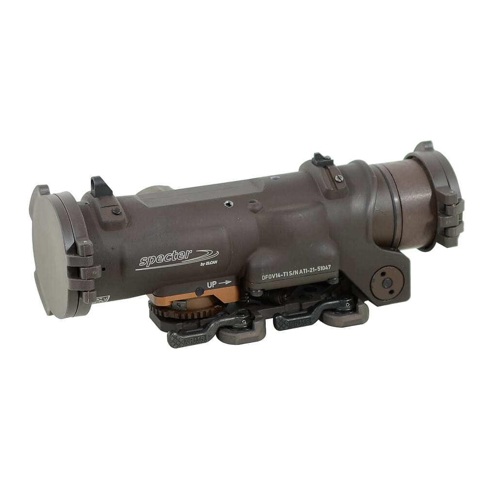 Elcan SpecterDR Optical Sight model DFOV14-T1 1-4x 5.56 NATO FDE CX5395 reticle UA-1864