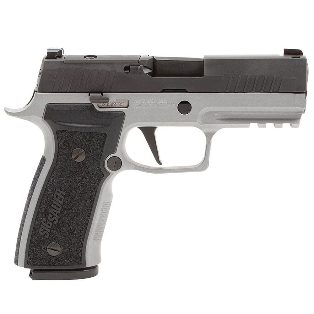 Sig Sauer P320 AXG Carry 9mm 3.9" Bbl Optics Ready Two-Tone Ti Cerakote Pistol w/X-RAY3 & (2) 17rd Steel Mags 320AXGCA-9-RTXR3-R2