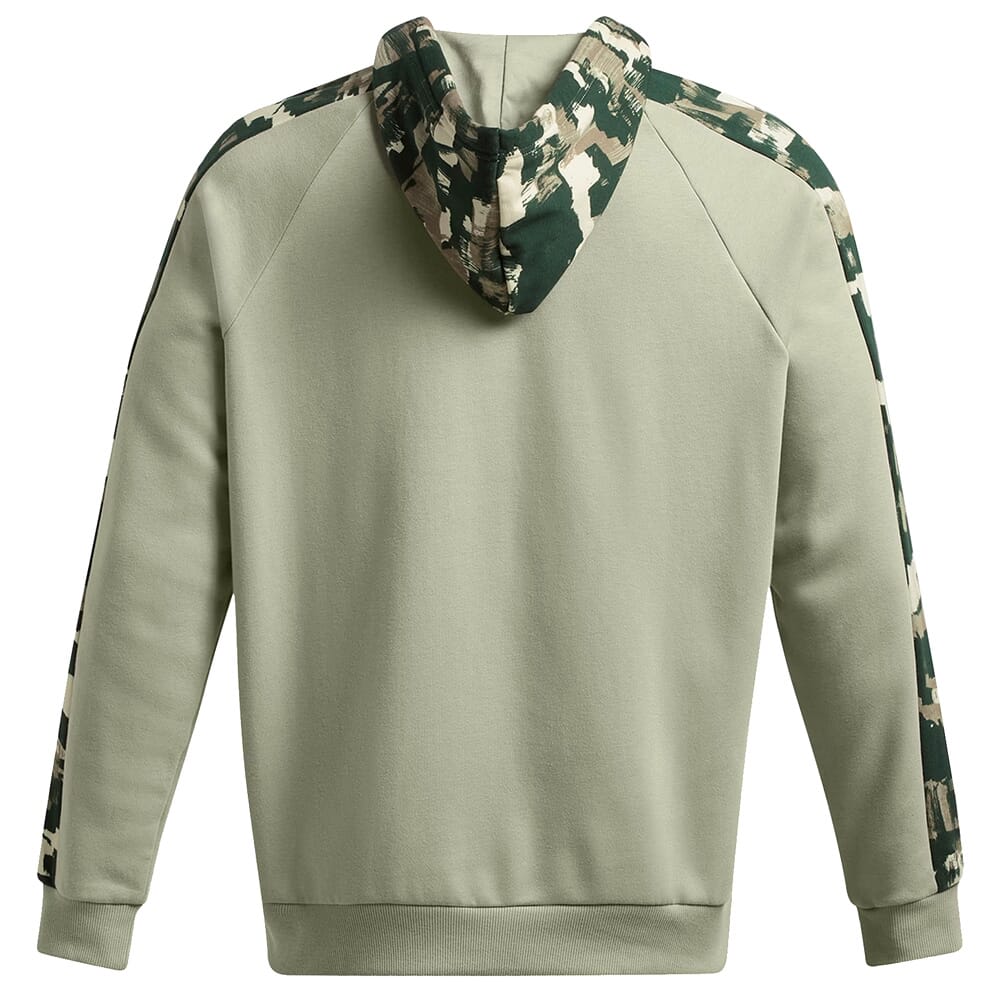 Under Armour Rival Fleece Camo Blocked Hoodie Grove Green/Summit White XXL 1388087-504006