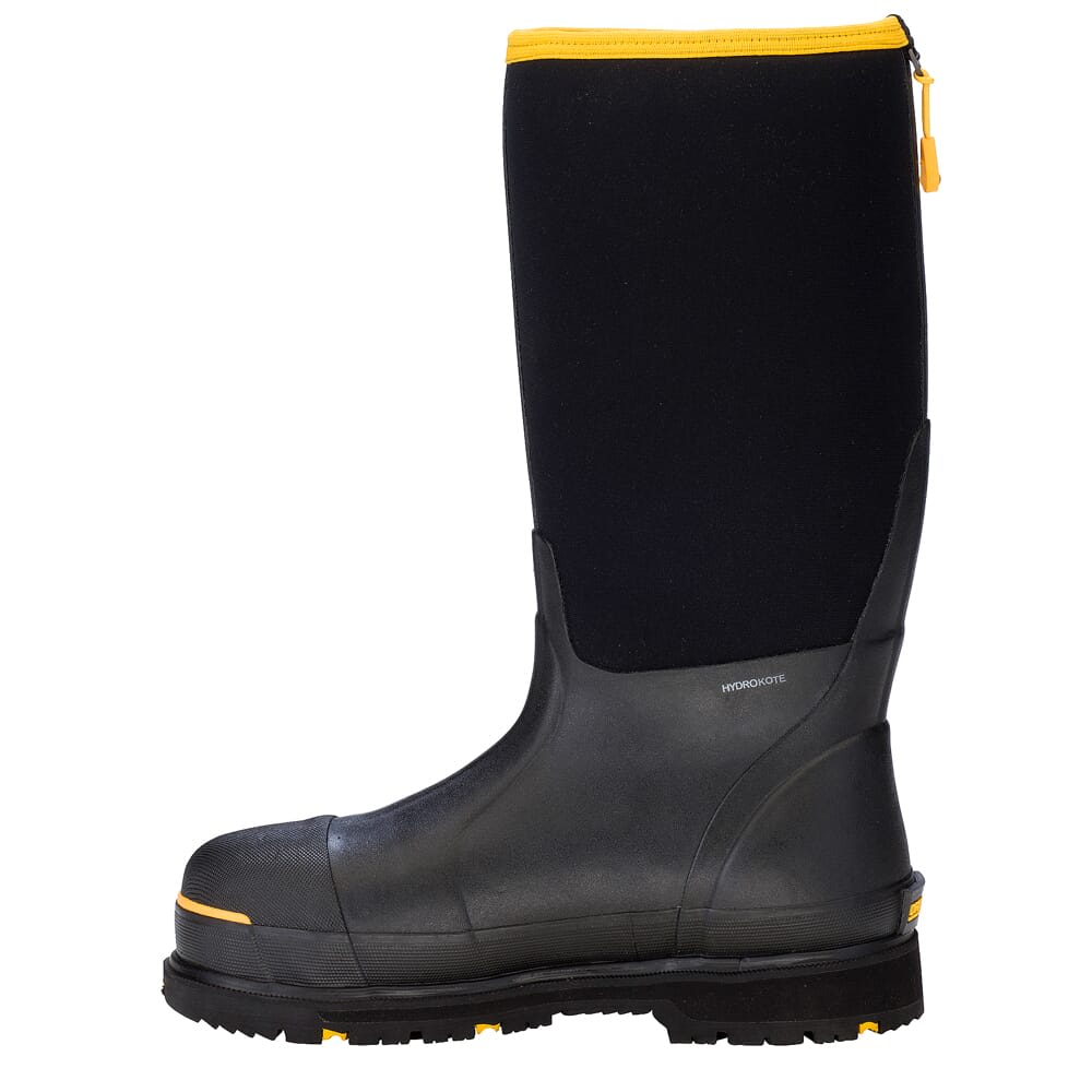 Dryshod Steel-Toe Hi Black/Yellow Size 16 Boots STT-UH-BK-M16