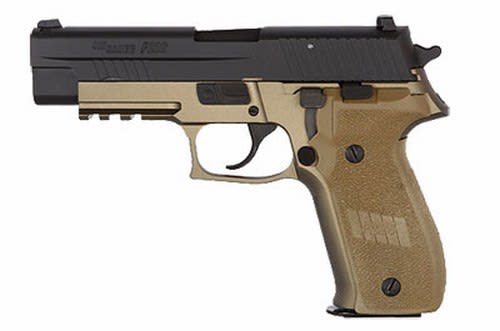 COMBAT, FDE Frame Finish, Chrome-lined Barrel, SLITE Night Sights, 1913 Picatinny Rail E26R-9-CBT