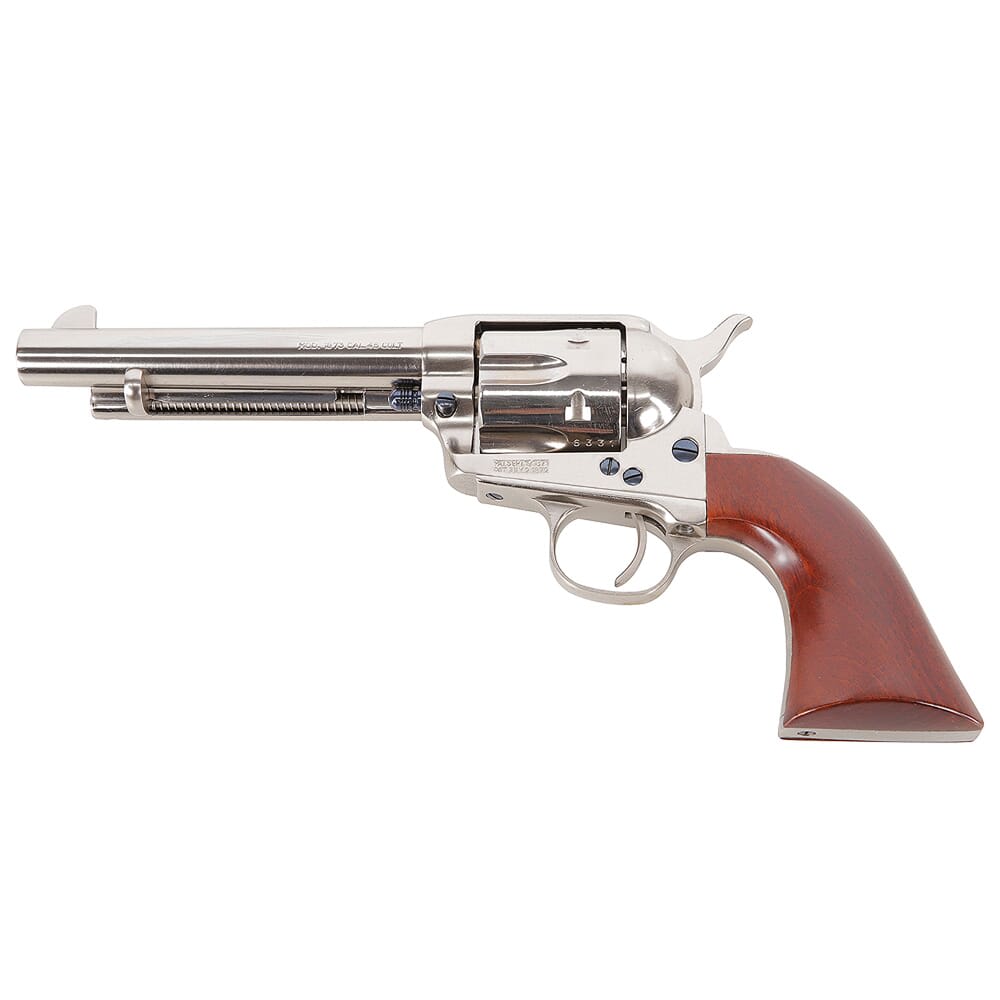 Uberti 1873 Cattleman Nickel .45 Colt 5.5" Bbl F/N Plated Steel NM 6rd Revolver 344112