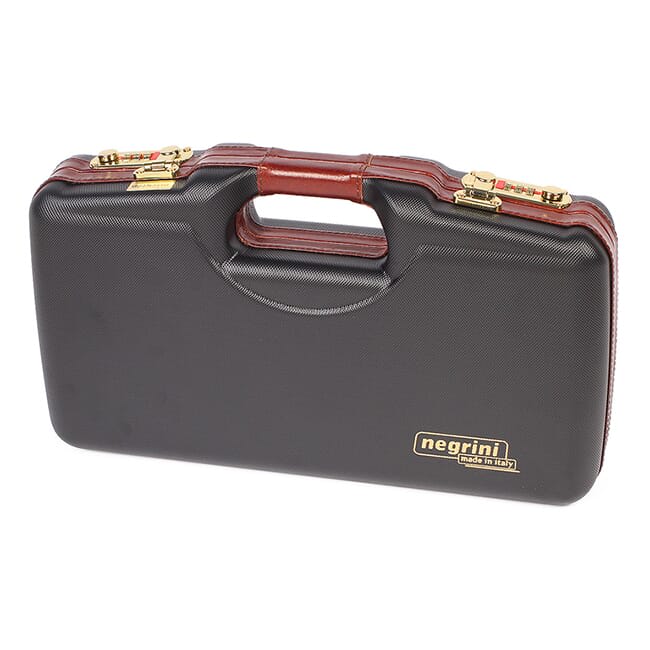 Negrini Black/Leather Trim & Handle/Wood Interior 1911 Case 2018SLX/Wood