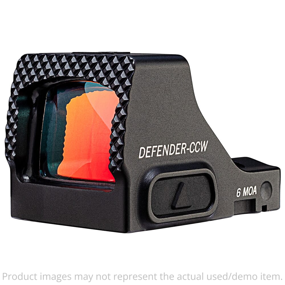 Vortex USED Defender-CCW 6 MOA Red Dot Sight w/Shim Plate, Lens Cloth, CR1632 Battery, Tool & Screw Set DFCCW-MRD6 - No Pic-Rail Mount, No Rubber Cover, Light Wear UA5649