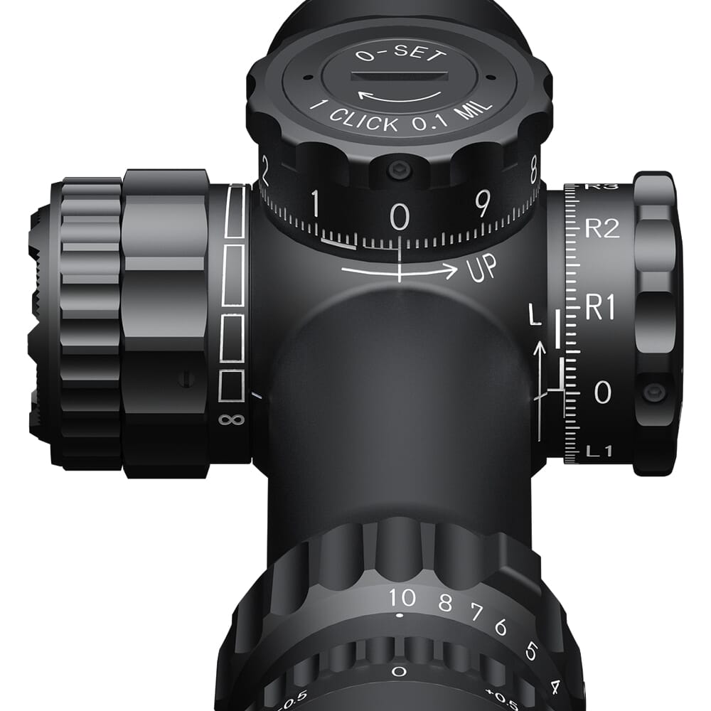 March Compact Tactical Shorty 1-10x24mm FFP FMC-3 Reticle 0.1MIL 6Level Illum Riflescope D10SV24FIML-FMC-3