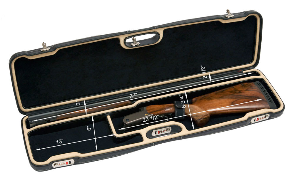 Negrini One Shotgun 36.5" Black Leather & Creme/Black 1607SPPL/5011