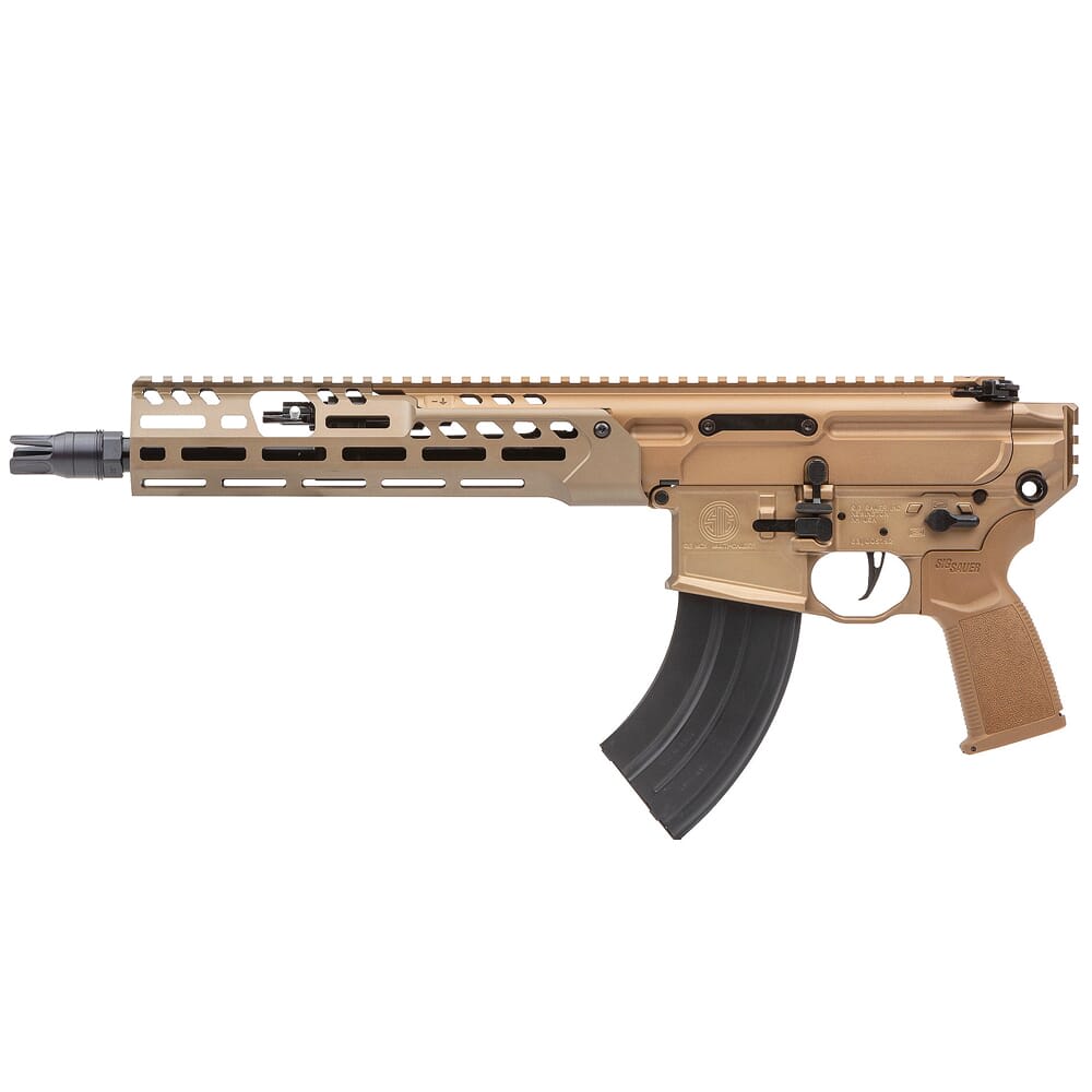 Sig Sauer MCX SPEAR-LT 7.62x39 11.5" 1:9.5" Bbl Coyote Brown Pistol w/(1) 28rd Magazine PMCX-762R-11B-LT