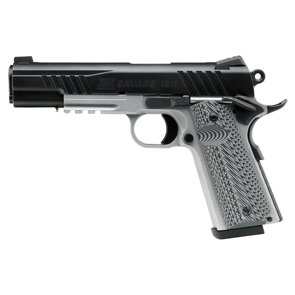 Savage Arms 1911 Gov't Style .45 ACP 5" 1:16 Bbl 2-Tone Semi-Auto Pistol w/Rail 67207