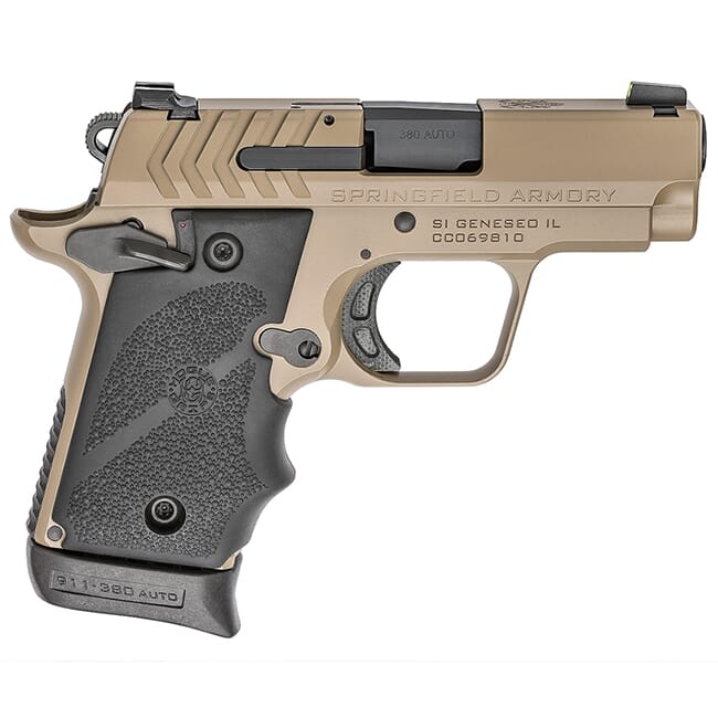 Springfield Armory 911 .380 ACP Desert FDE Pistol (w/ 2 magazines) PG9109F