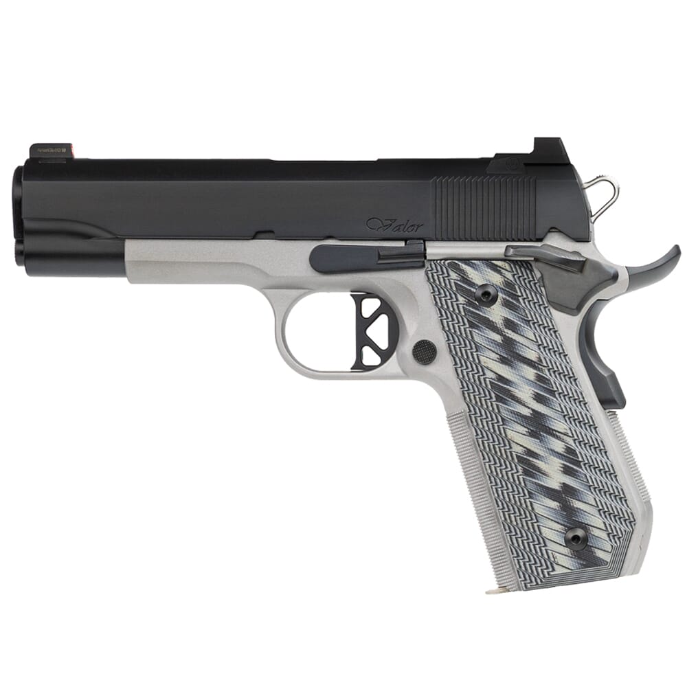 Dan Wesson VBOB .45ACP 2-Tone Blued Slid/SS Frame w/Front Trit Night Sight/Serrated U Notch Rear, Ambi Safety, G10 Grips, 8rd Pistol 01825