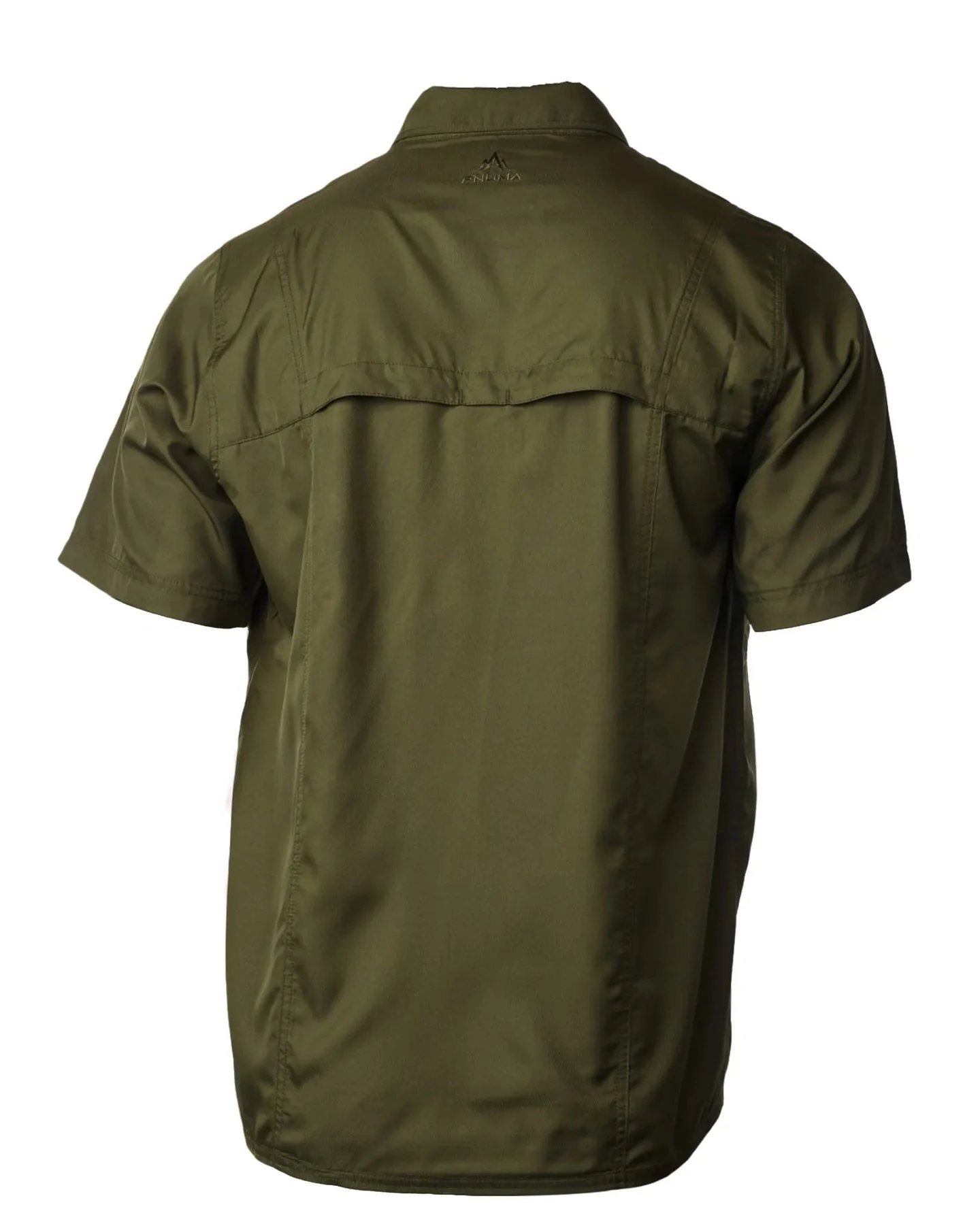 Pnuma Outdoors Short Sleeve Shooting Shirt, Dark Olive Color 3XL PSSSSCYXXX