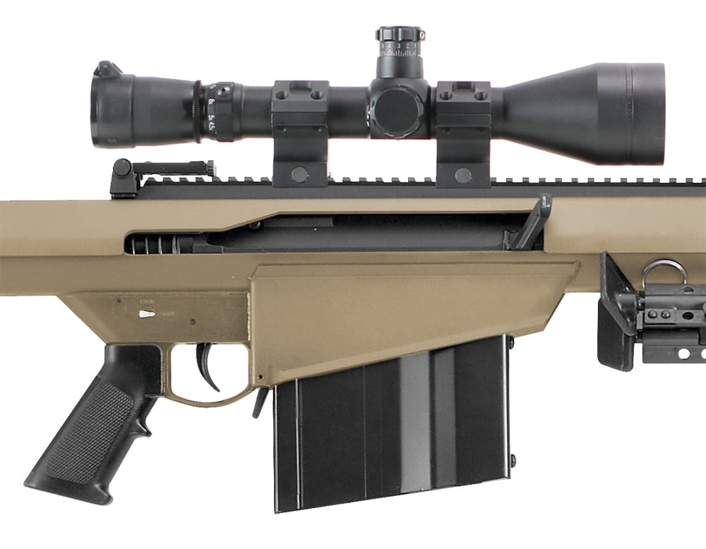 Barrett 82A1 50 BMG FDE 20" Leupold Mark 4 M1 & Rings 14022