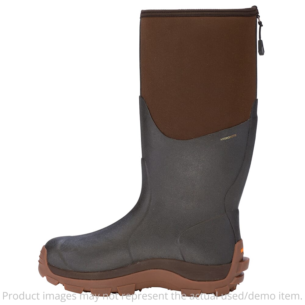 Dryshod USED Haymaker Hi Brown/Peanut Size 10 Boot HAY-MH-BR-M10 Small Tear Top of Neoprene UA5365