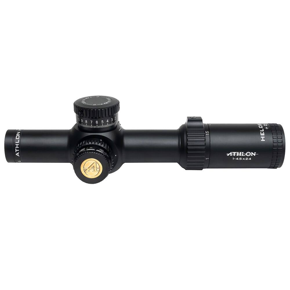 Athlon Helos BTR 1-4.5x24mm Exposed Turrets Zero Stop ATSR3 SFP IR MOA Riflescope 214101