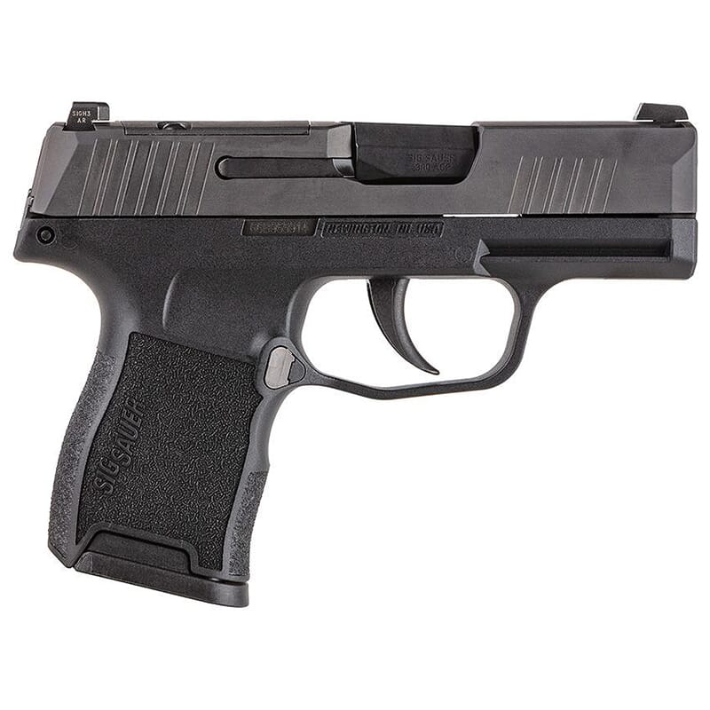 Sig Sauer P365 Nitron .380 ACP Micro-Compact Semi-Auto 3.1" (2) 10 Round Magazine Optics Ready Manual Safety Handgun 365-380-BSS