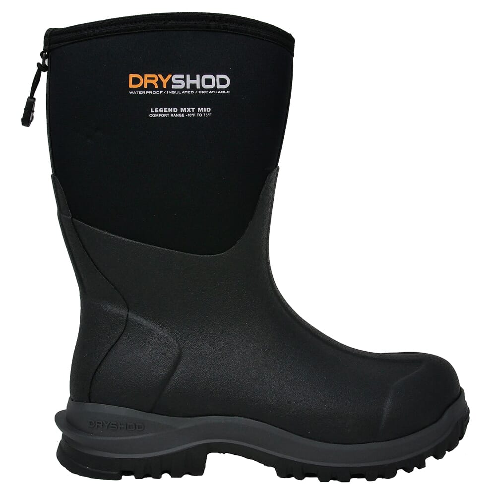 Dryshod Legend MXT Mid Black/Neon Size 13 Boots LGX-MM-BK-M13