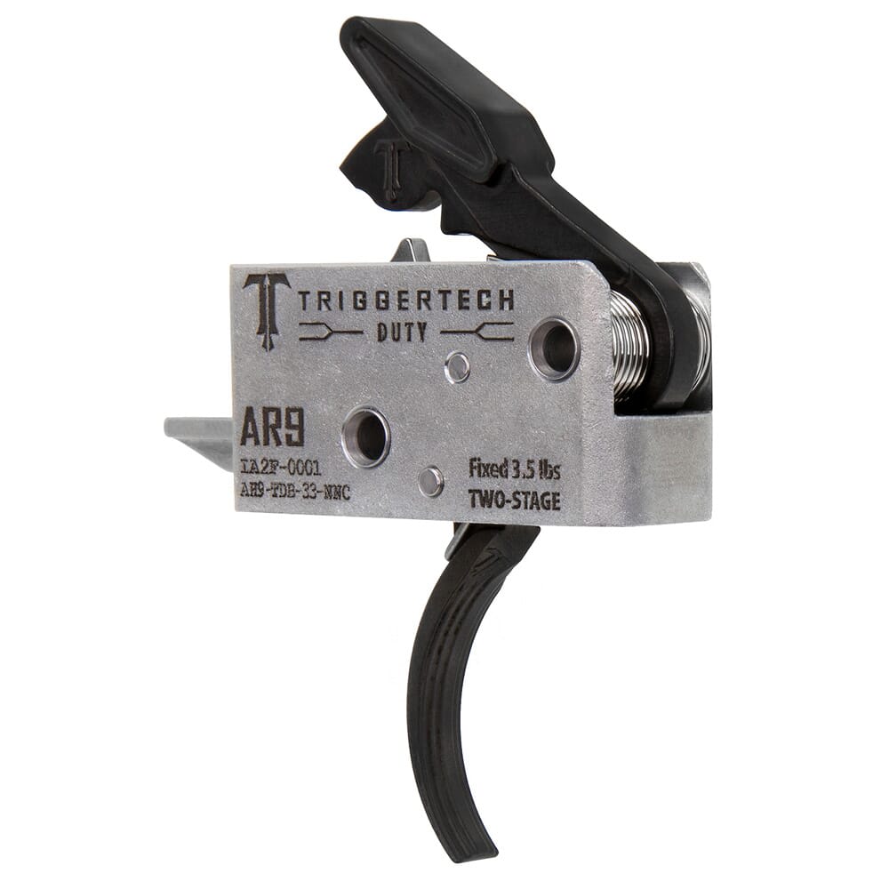 TriggerTech AR9 Two Stage Duty Black/Die-Cast 3.5lb Trigger AH9-TDB-33-NNC