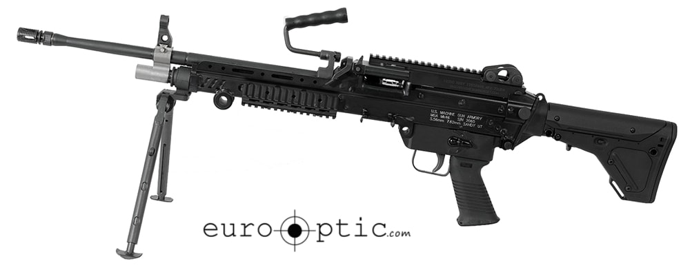 MGA MK 46 Loaded Rifle. Comes with Tripod adapter, MGA Rail System, Top cover w/rail & Iron Sight and Bipod. MPN MGA820.B