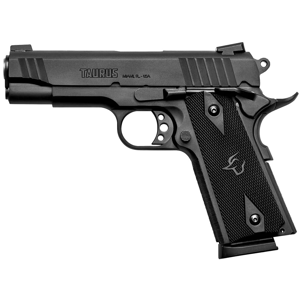Taurus 1911 Commander .45 ACP 4.25" Bk/Bk Pistol w/(1)8rd Mag 1-191101COM