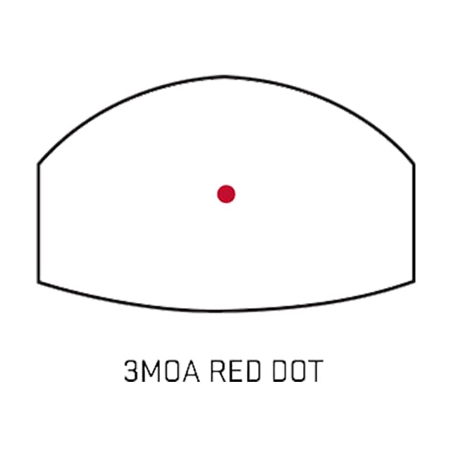 Sig Sauer Romeo 3 Reflex Sight, 1X25MM, 3 MOA Red Dot, 1.0 MOA Adj, M1913 with Riser, Graphite. MPN SOR31002