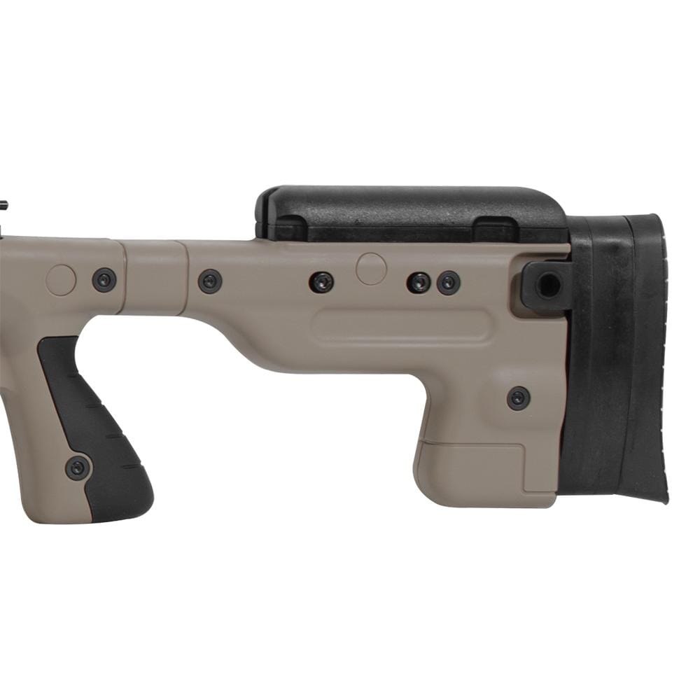 Accuracy International AT Pale Brown Rifle 6.5CM Fixed LH