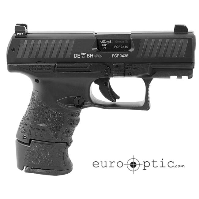 Walther PPQ M2 SC 9mm Black 10/15 round Pistol w/ 2 Mags and XS F8 Night Sights 2815249TNS