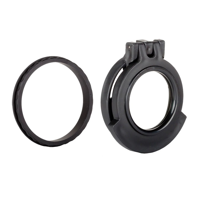 Tenebraex Objective Clear Flip Cover w/ Adapter Ring for Kahles Helia 5 1.6-8x42 SDO000-KH5042-CCR