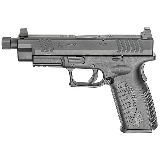 Springfield Armory XD(M) 10mm 4.5" Black Threaded OSP Pistol w/ 3 Sight Bases (w/ 2 Magazines) XDMT94510BHCOSP