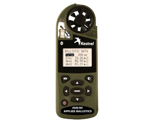 Kestrel 4500 Bluetooth Shooters Weather Meter with Applied Ballistics Calculator Olive Drab 4500AB 0845ABOLV