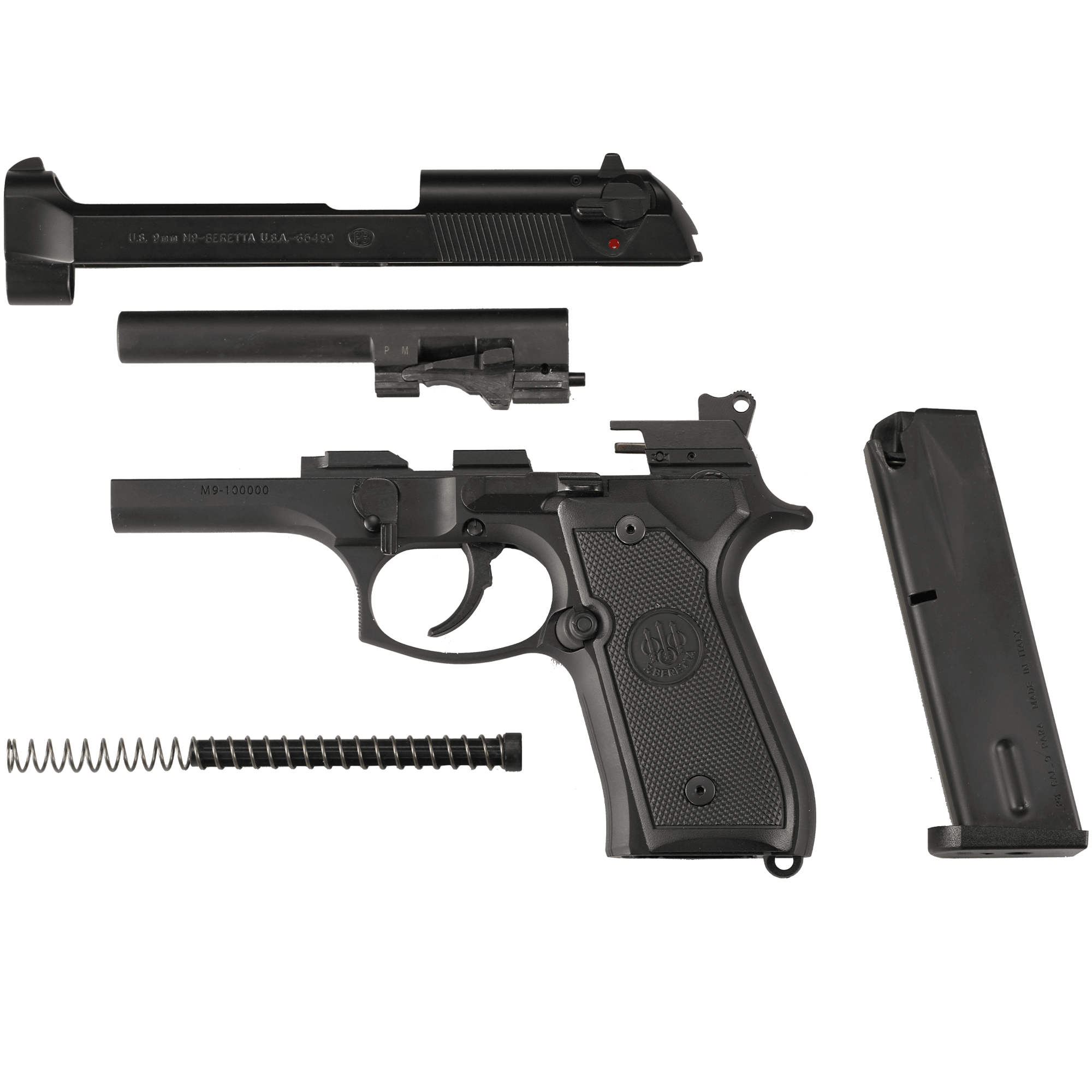 Beretta M9 (CA Compliant) 9mm Dbl/Sngl 10rd Pistol-img-2