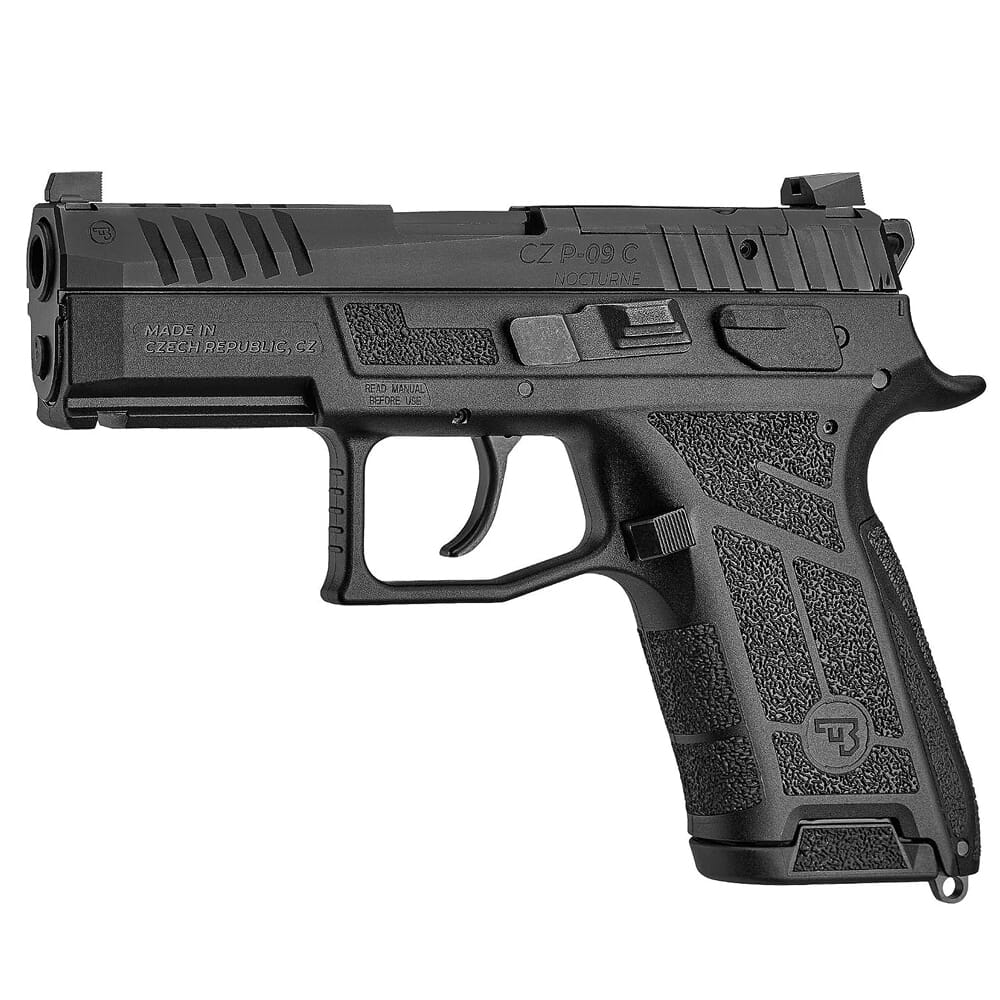 CZ-USA P-09 C Nocturne 9mm 3.74" Bbl Optics Ready 15rd Compact Handgun 91660