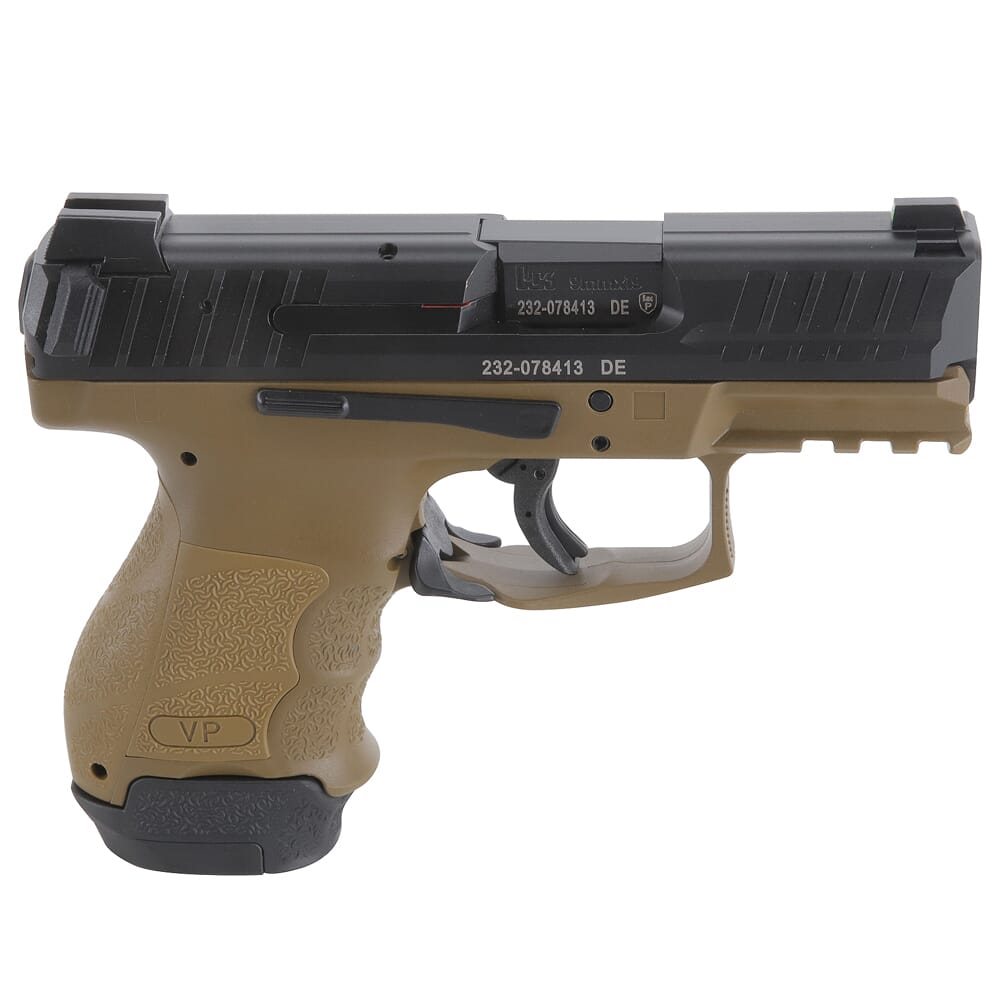 HK VP9SK Subcompact 9mm FDE Pistol (1) 13rd, (1) 10rd Mags and Night Sights 81000292