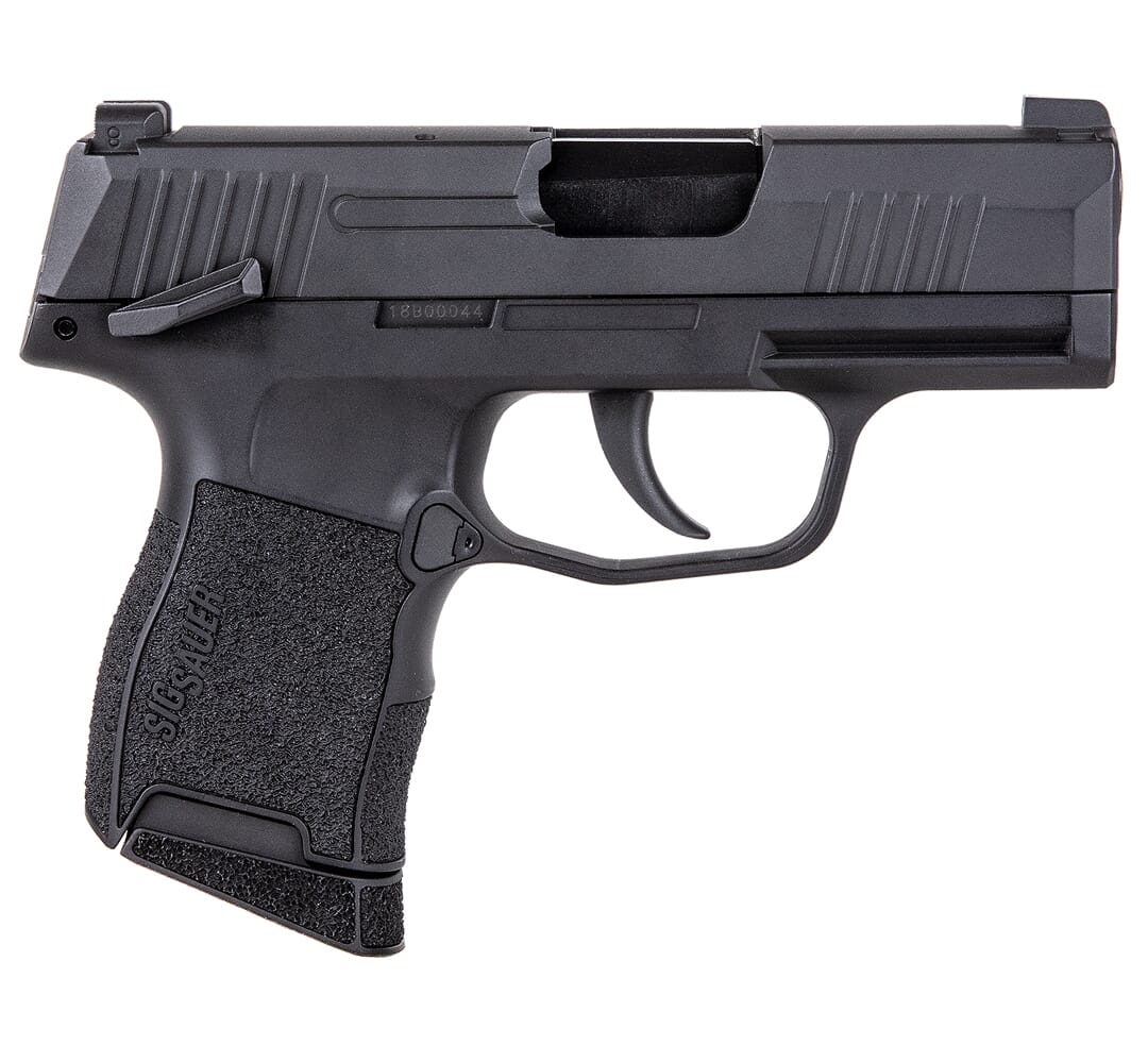 Sig Sauer P365 Air 4.5mm Cal CO2 Steel BB Gun w/(1) 20rd BB Mag, Full Blowback Metal Slide & Green Hi-Viz 3-Dot Fixed Sights AIR-P365-BB