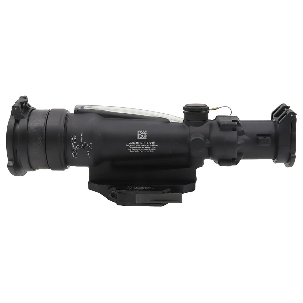 Trijicon MILITARY SURPLUS TA11MGO-M249/ 100714 ACOG 3.5x35 Scope, Dual Illuminated Green Horseshoe/Dot M249 Ballistic Reticle w/ AC12033 Trijicon QR M