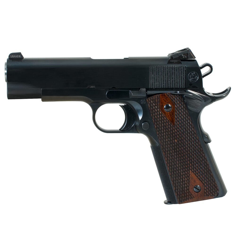 Turnbull 1911 Checker, BT, SS Bull Barrel, Kensight (Blue) Commander double diamond wood grips MPN TB-P3-C-B
