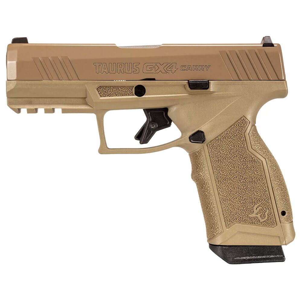 Taurus GX4 9mm Flat Dark Earth 3.7" Pistol w/(2) 15rd Mags 1-GX4CR94UU