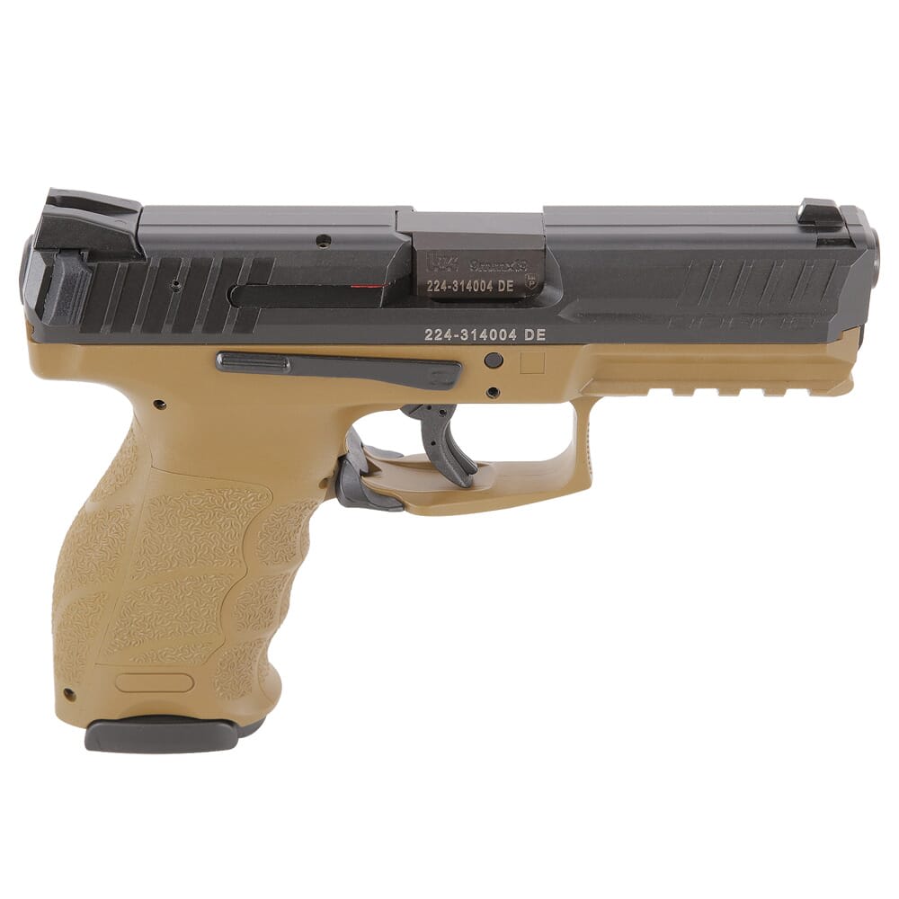 HK VP9 9mm FDE Pistol w/(2) 17rd Mags, (2) Add'tl Backstraps, & (2) Add'tl Sets of Lateral Grip Plates 81000225