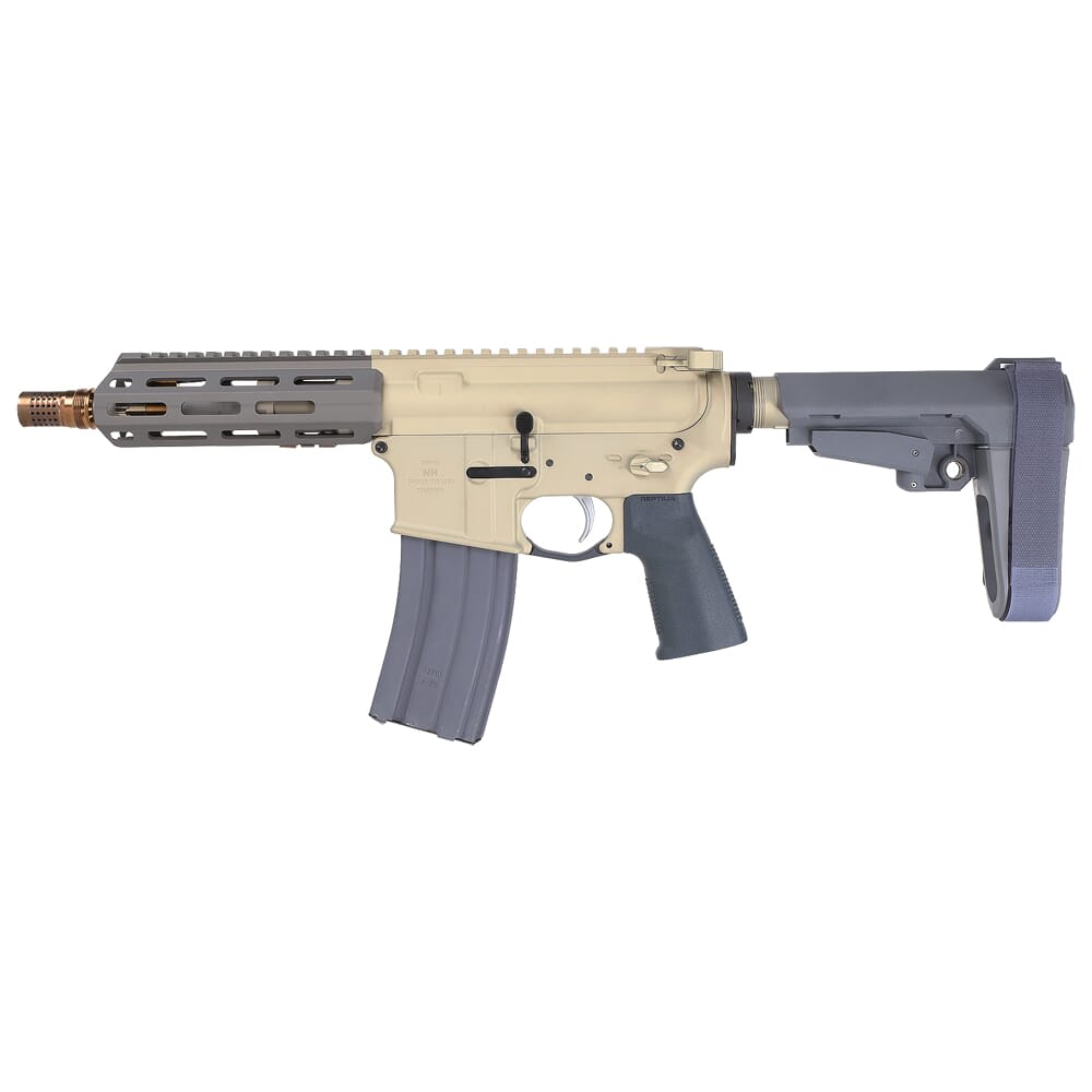 Q, LLC. Sugar Weasel .300 BLK 7" 1:5" Gray Pistol w/Brace SW-300BLK-7IN-PISTOL