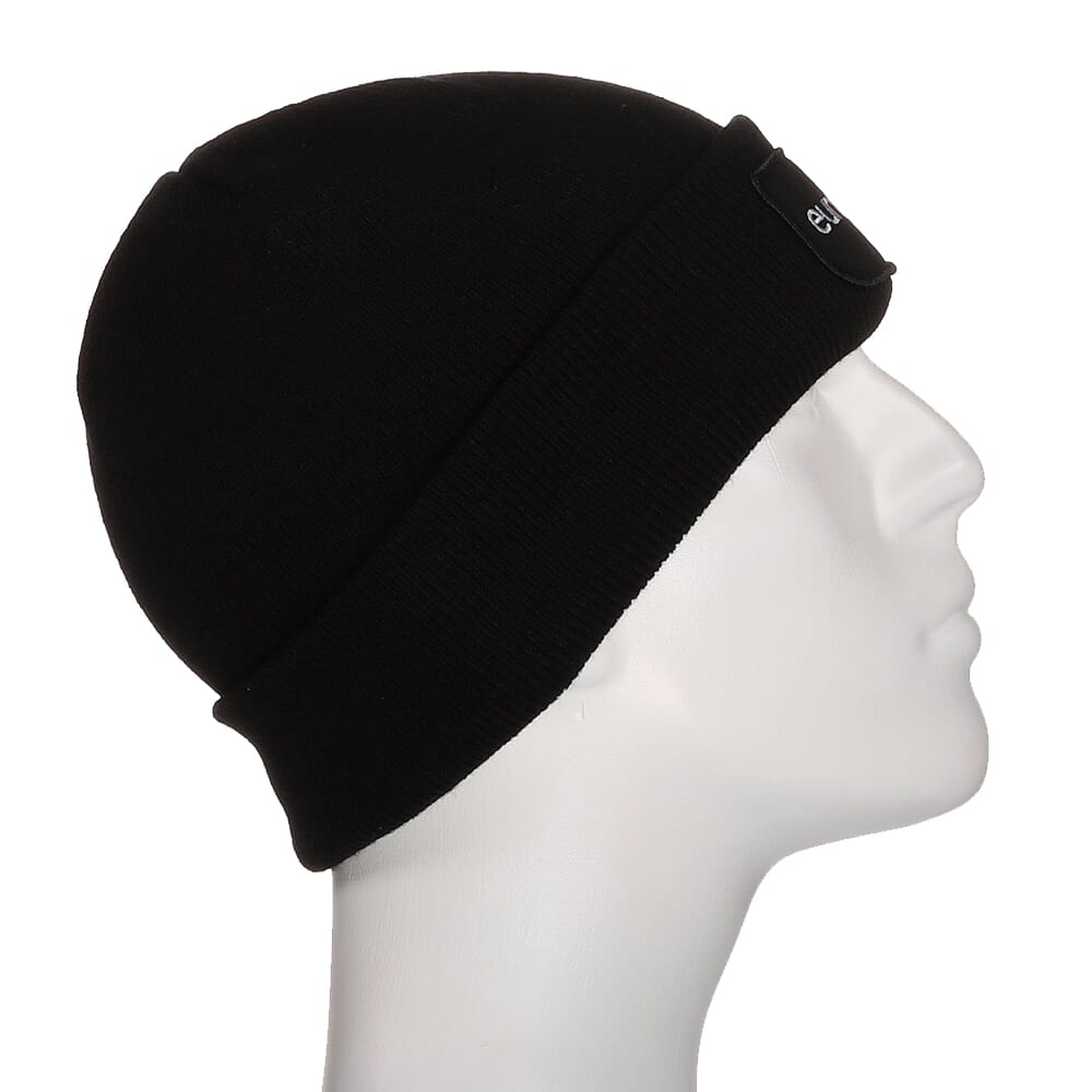 EuroOptic Black Logo Fleece Lined Logo Beanie 190207-4