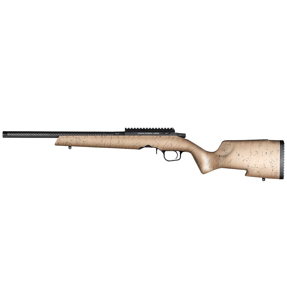 Christensen Arms Ranger .17 HMR 18" 1:9" Bbl Tan w/Black Webbing Rimfire Rifle 801-12015-00